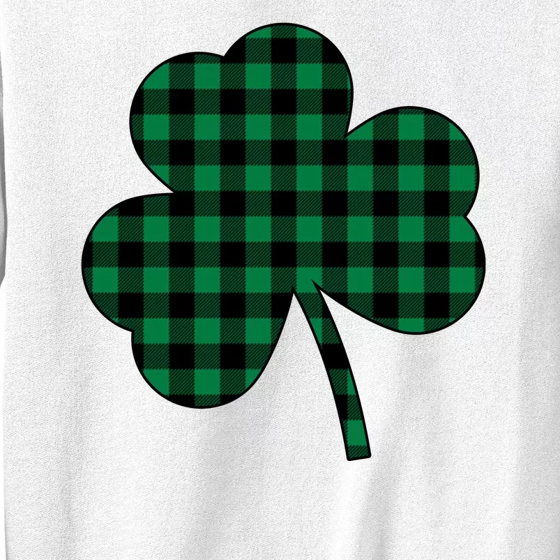 Checkered Irish Clover Leaf Sweatshirt