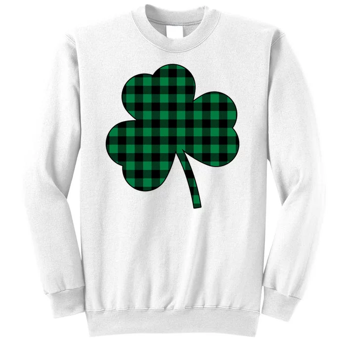 Checkered Irish Clover Leaf Sweatshirt