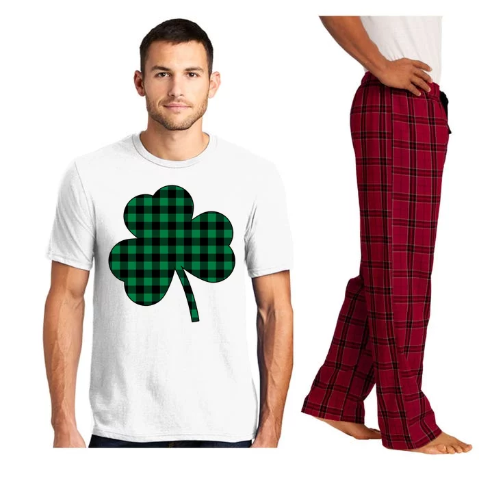 Checkered Irish Clover Leaf Pajama Set