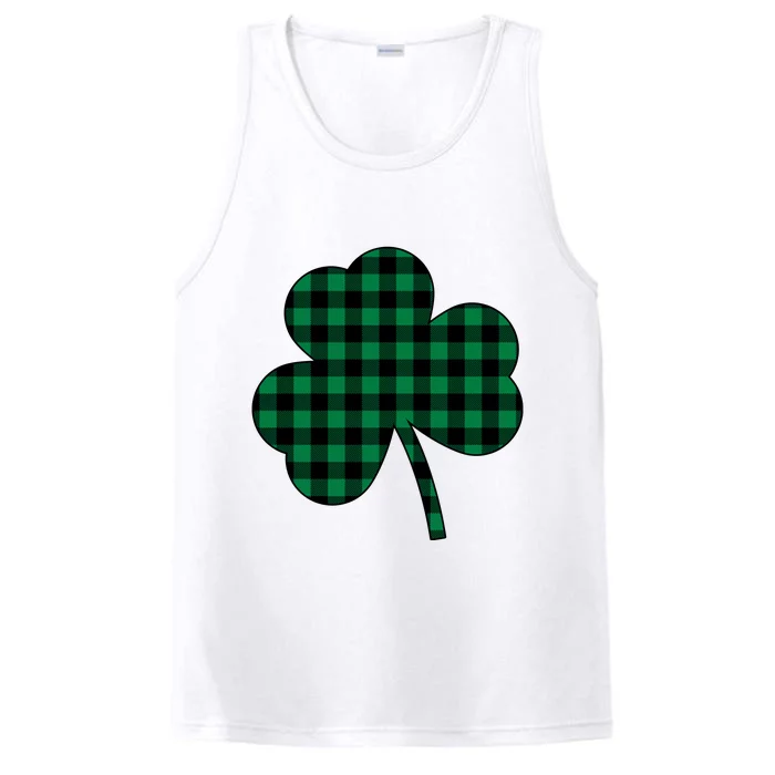 Checkered Irish Clover Leaf Performance Tank