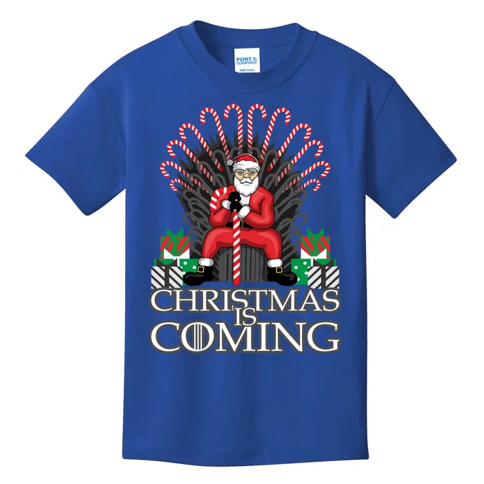 Christmas Is Coming Gift Xmas Santa Claus Gift Kids T-Shirt