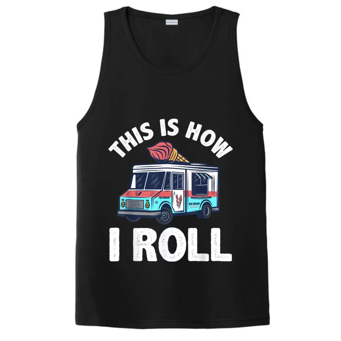 Cool Ice Cream For Men Women Kids Ice Cream Lover Sprinkle Performance Tank