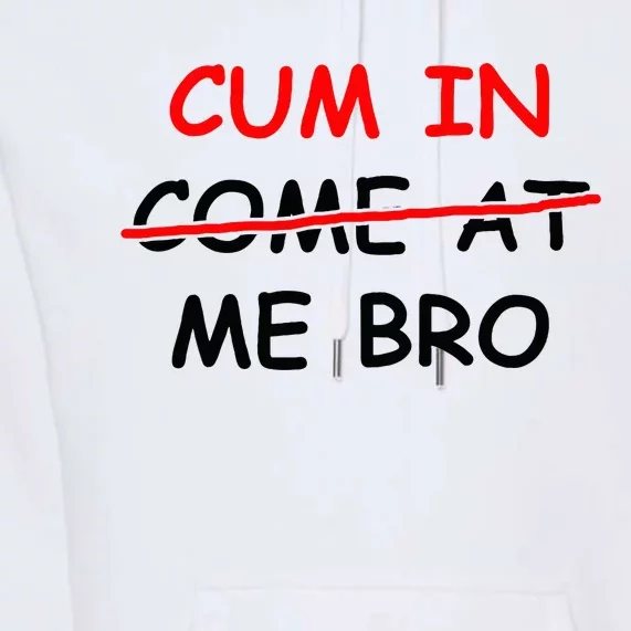 Cum In Come At Me Bro Premium Hoodie