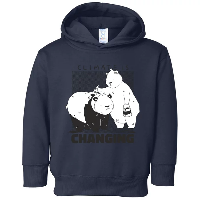 Climate Is Changing Polar Bear Toddler Hoodie