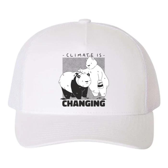 Climate Is Changing Polar Bear Yupoong Adult 5-Panel Trucker Hat