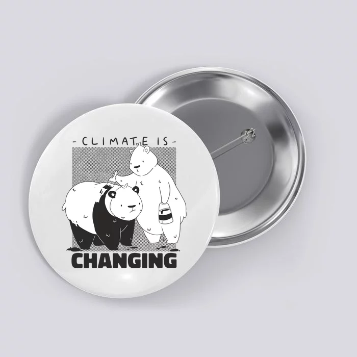 Climate Is Changing Polar Bear Button