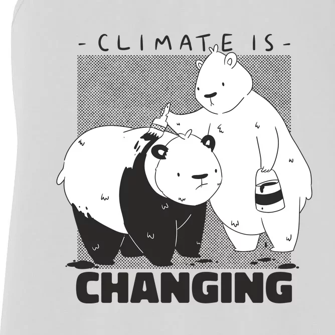 Climate Is Changing Polar Bear Women's Racerback Tank