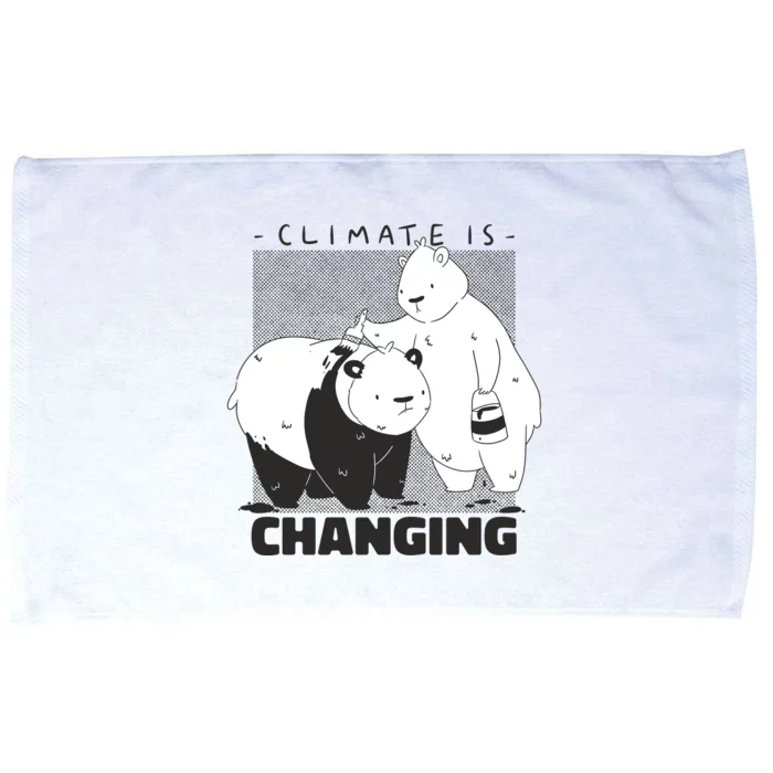 Climate Is Changing Polar Bear Microfiber Hand Towel