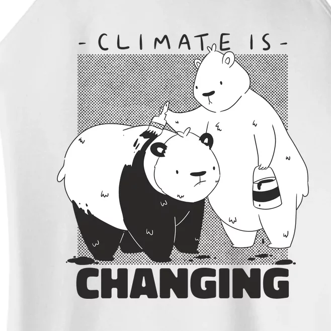 Climate Is Changing Polar Bear Women’s Perfect Tri Rocker Tank