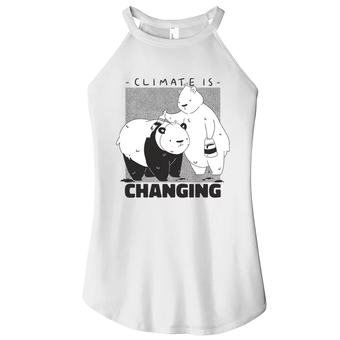 Climate Is Changing Polar Bear Women’s Perfect Tri Rocker Tank