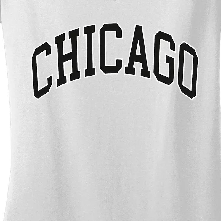 Chicago Illinois Women's V-Neck T-Shirt