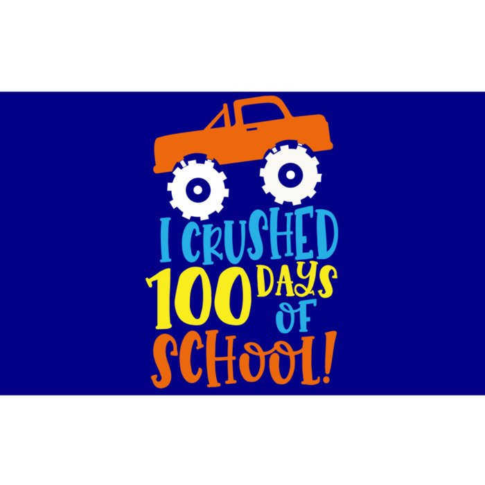 Cute I Crushed 100 Days Of School Celebration Groovy Retro Gift Bumper Sticker