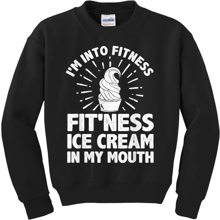 Cool Ice Cream For Men Women Ice Cream Cone Lover Dessert Kids Sweatshirt