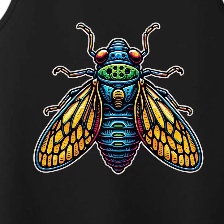 Cicadas Invasion Cool Designs 2024 Cicada Brood Xiii Insect Performance Tank