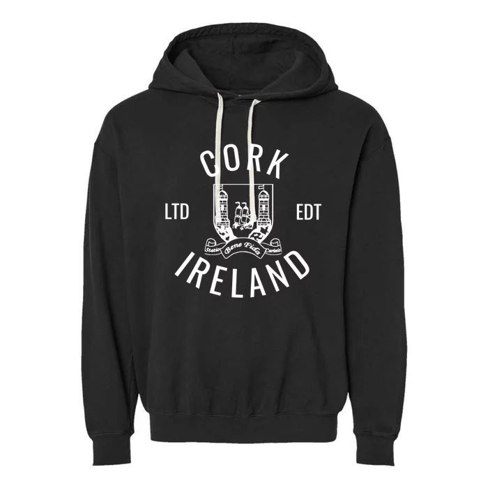 Cork Ireland County Celtic Gaelic Football And Hurling Gift Garment-Dyed Fleece Hoodie