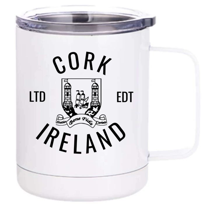 Cork Ireland County Celtic Gaelic Football And Hurling Gift Front & Back 12oz Stainless Steel Tumbler Cup