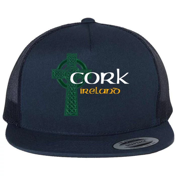 Cork Ireland County Celtic Gaelic Football And Hurling Great Gift Flat Bill Trucker Hat