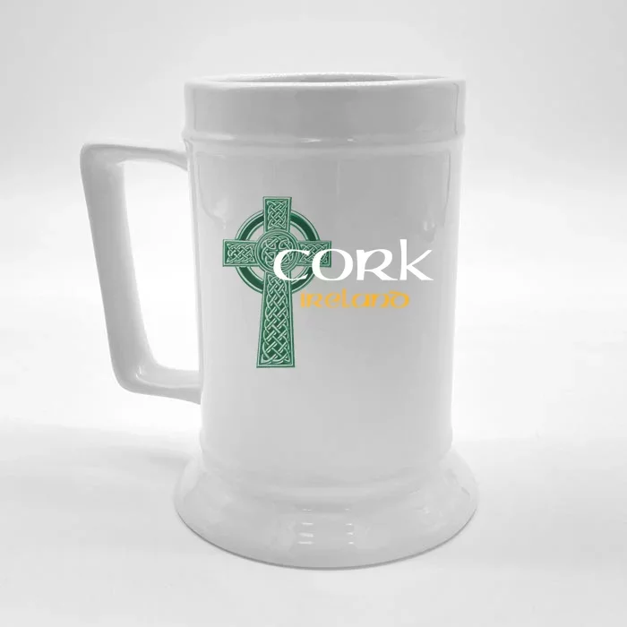 Cork Ireland County Celtic Gaelic Football And Hurling Great Gift Front & Back Beer Stein