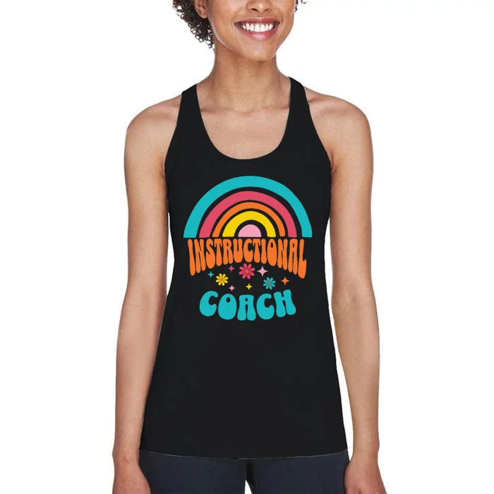 Cute Instructional Coach Appreciation Week Back To School Women's Racerback Tank