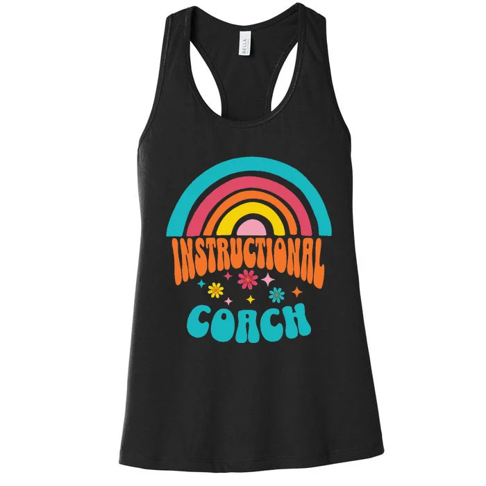 Cute Instructional Coach Appreciation Week Back To School Women's Racerback Tank