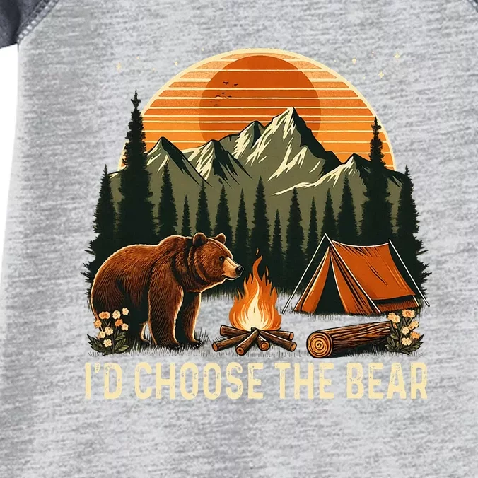 Camping ID Choose The Bear Infant Baby Jersey Bodysuit