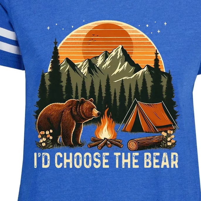 Camping ID Choose The Bear Enza Ladies Jersey Football T-Shirt