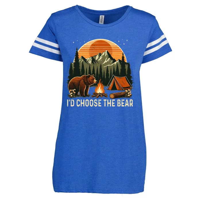 Camping ID Choose The Bear Enza Ladies Jersey Football T-Shirt