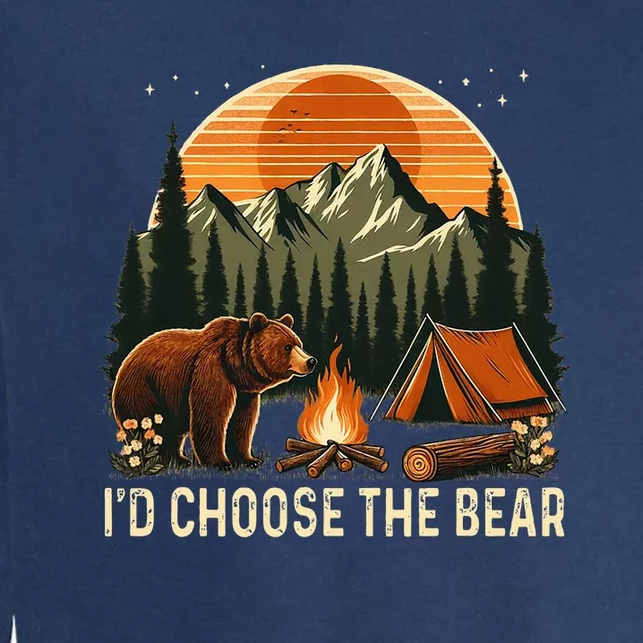 Camping ID Choose The Bear Garment-Dyed Sweatshirt