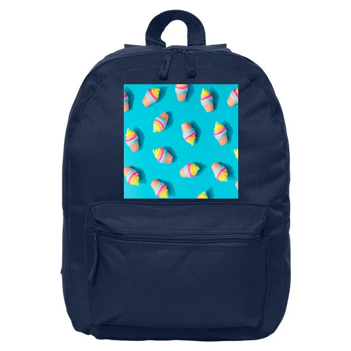 Colorful Ice Cream Pattern 16 in Basic Backpack