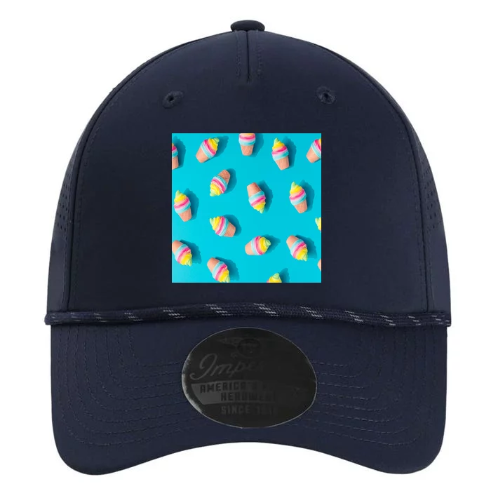 Colorful Ice Cream Pattern Performance The Dyno Cap