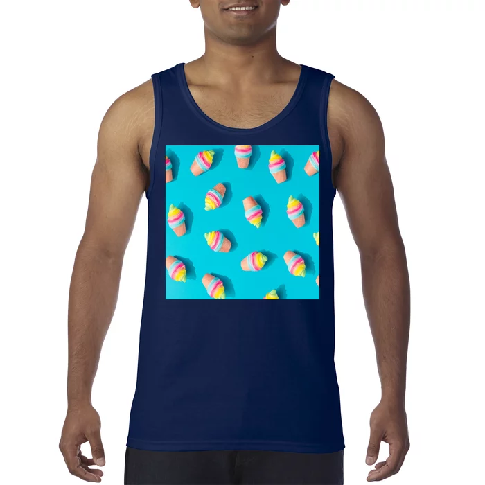 Colorful Ice Cream Pattern Tank Top