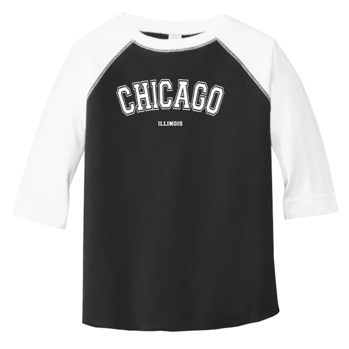 Chicago Illinois Toddler Fine Jersey T-Shirt