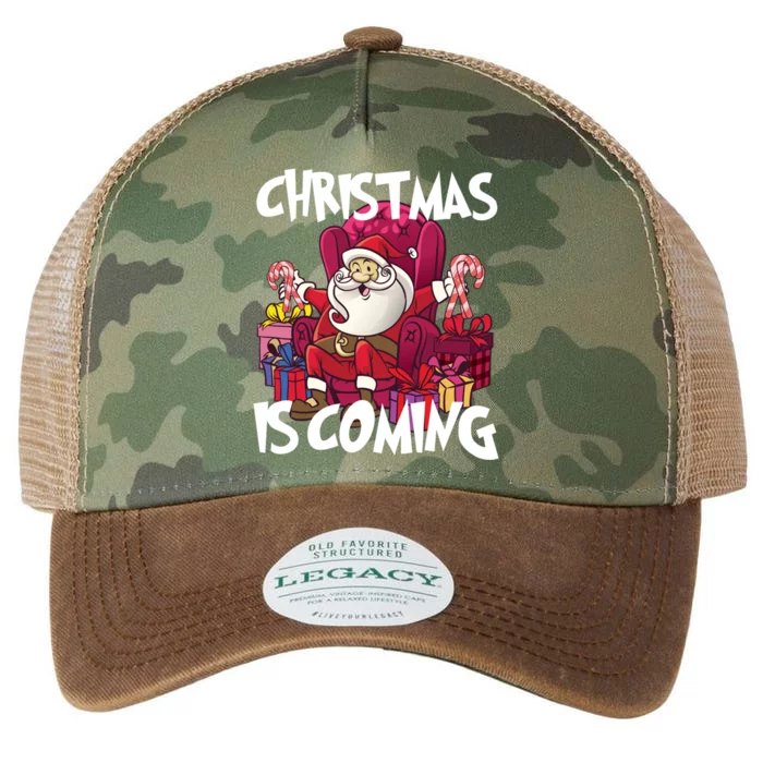 Christmas Is Coming Santa Claus Chistmas Season Funny Gift Legacy Tie Dye Trucker Hat