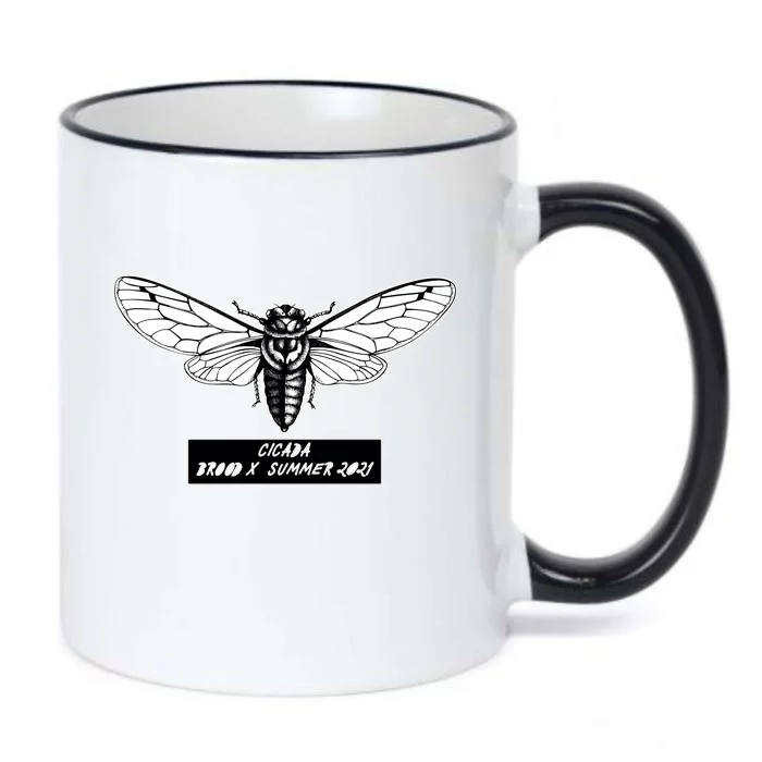 Cicada Brood X Summer 2021 Black Color Changing Mug