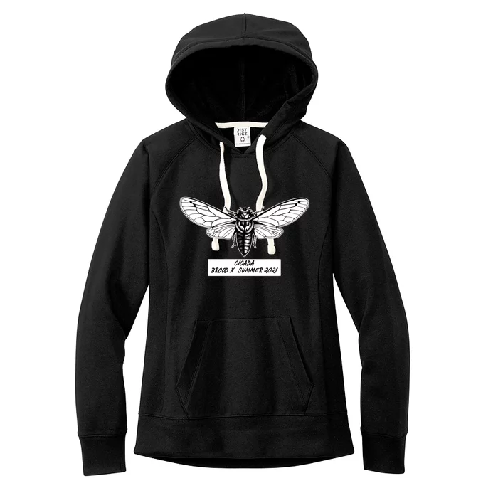 Cicada Brood X Summer 2021 Women's Fleece Hoodie