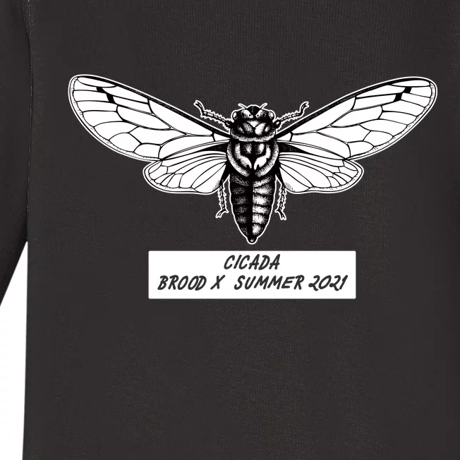 Cicada Brood X Summer 2021 Baby Long Sleeve Bodysuit