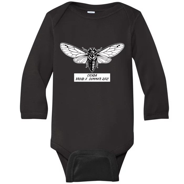 Cicada Brood X Summer 2021 Baby Long Sleeve Bodysuit