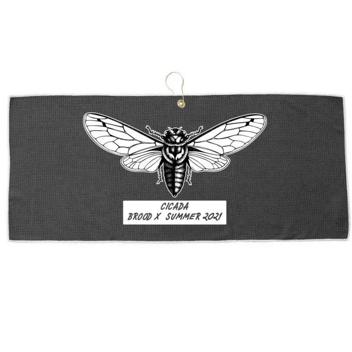 Cicada Brood X Summer 2021 Large Microfiber Waffle Golf Towel