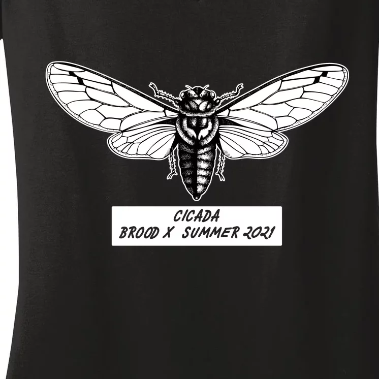 Cicada Brood X Summer 2021 Women's V-Neck T-Shirt