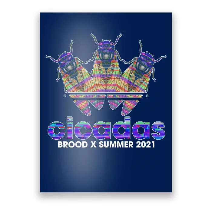 Cicadas Brood X Summer 2021 Sport Logo Poster