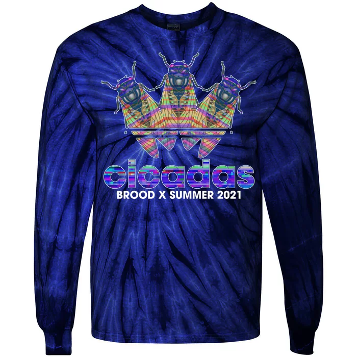 Cicadas Brood X Summer 2021 Sport Logo Tie-Dye Long Sleeve Shirt