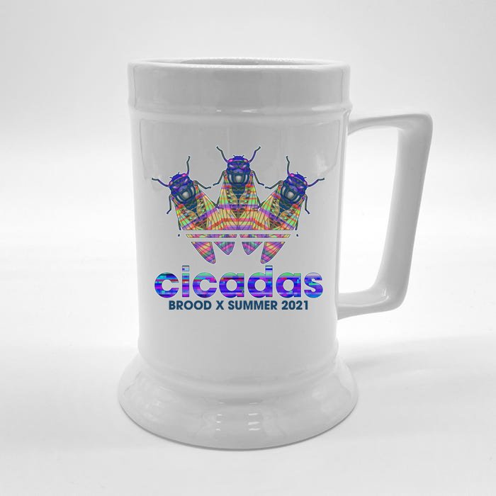 Cicadas Brood X Summer 2021 Sport Logo Front & Back Beer Stein