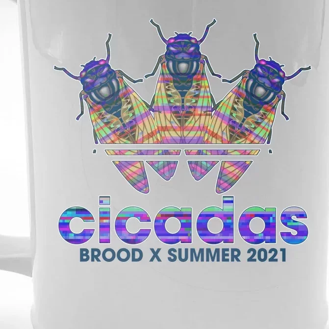 Cicadas Brood X Summer 2021 Sport Logo Front & Back Beer Stein