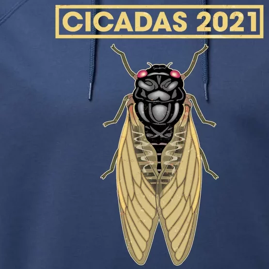 Cicadas Summer Brood X 2021 Performance Fleece Hoodie