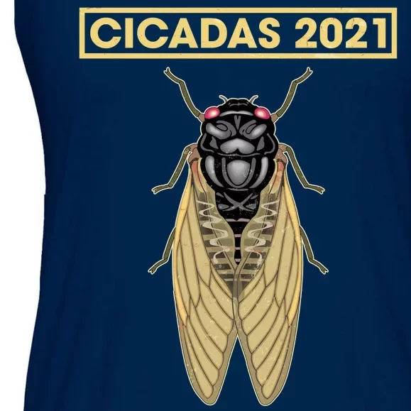 Cicadas Summer Brood X 2021 Ladies Essential Flowy Tank