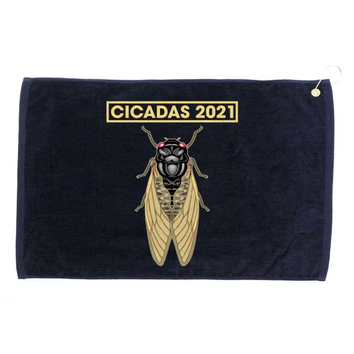 Cicadas Summer Brood X 2021 Grommeted Golf Towel