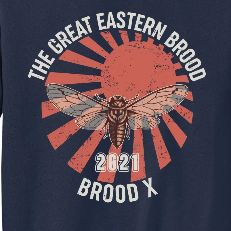 Cicadas The Great Eastern Brood X 2021 Vintage Japanese Sunburst Sweatshirt