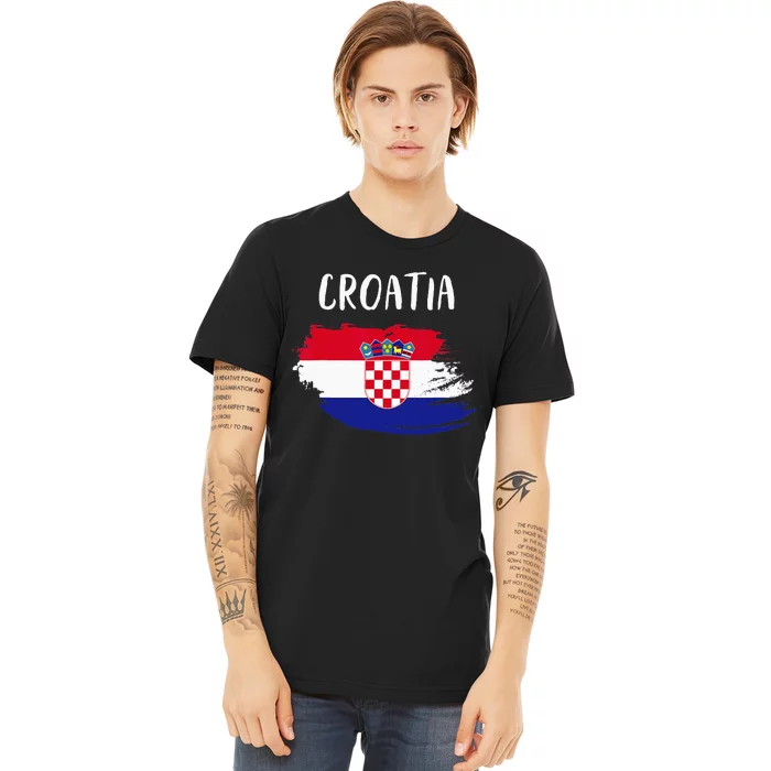 Croatia Indepedence Day Croatia Flag Premium T-Shirt