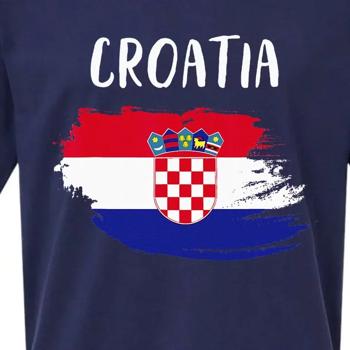 Croatia Indepedence Day Croatia Flag Sueded Cloud Jersey T-Shirt