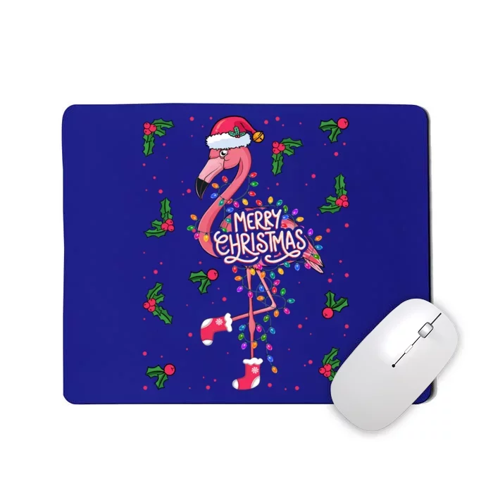 Christmas IM Dreaming Of A Pink Christmas Festive Flamingo Gift Mousepad